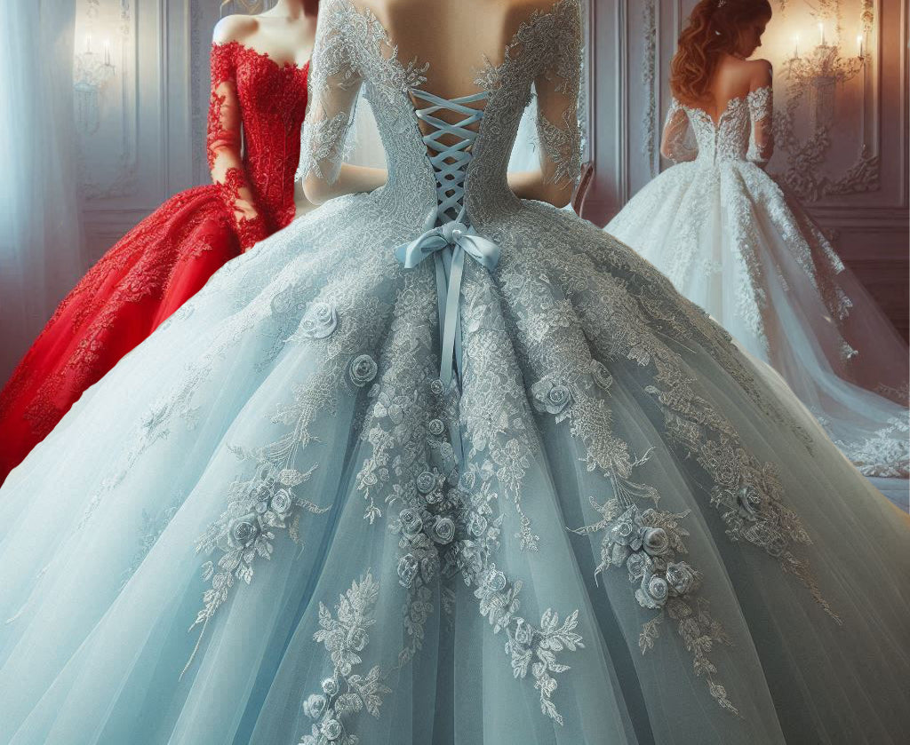 a group of women in dresses